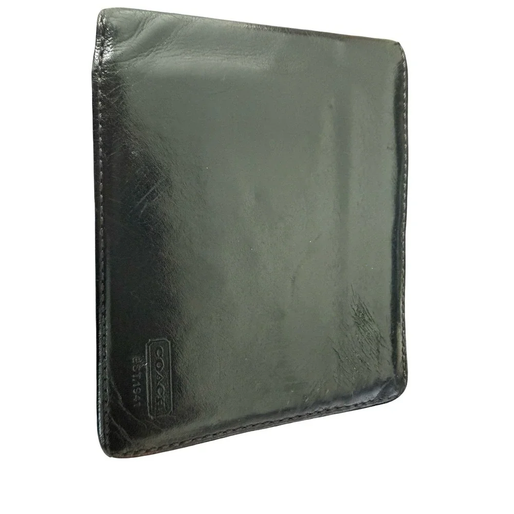 Vintage Men's Coach Water Buffalo Bifold Leather Wallet